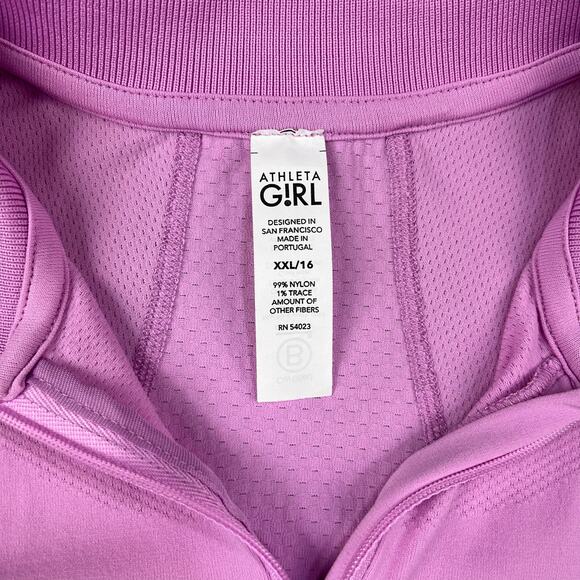 Athleta Girl Power Up Seamless Short Sleeve Polo size 16 XXL - Picture 5 of 6